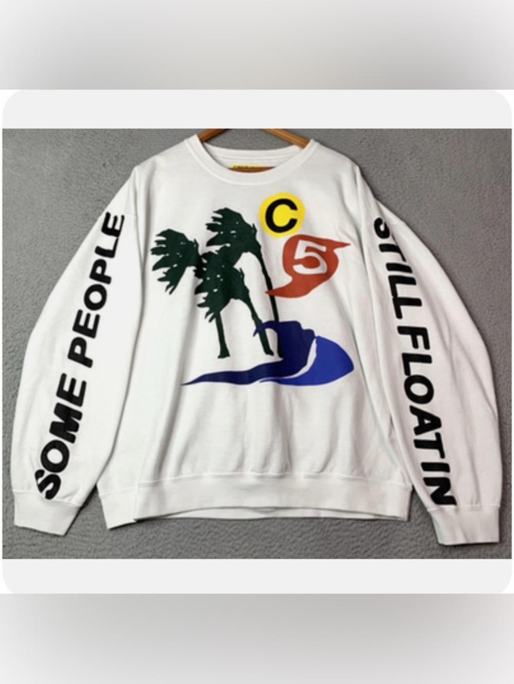 Lil Wayne Cactus Plant Flea Market White Crewneck Mens Medium